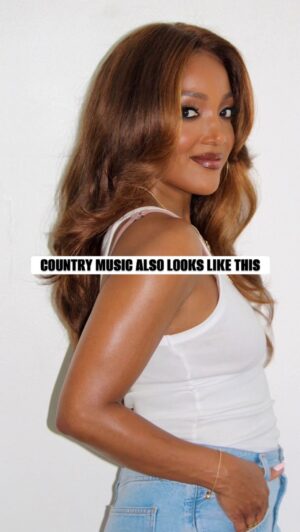 Mickey Guyton Instagram - Country music also looks like this! It’s a goal of mine to show love to black women and women in general that have been singing country and making waves in the genre for years 🖤

Starting with @brittneyspencer @thereynaroberts and @tanneradell 

I’m grateful that Beyonce has expanded this conversation and now so many amazing artists are getting the shine they deserve ✨