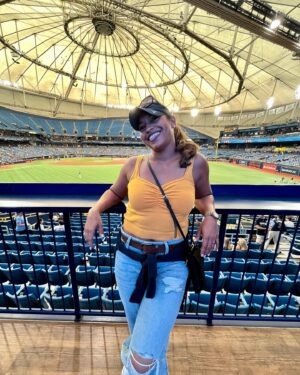 Mika Kleinschmidt Instagram - Wonderful Labor Day spending time with my bestie and partner in life. Had to leave my other baby at home but he got to play a lil ball😂🥰❤️. 

@raysbaseball @mrbreakinground @chuckitfetchgames @tampabaytimes @hgtv Special Thanks to @midflorida_creditunion