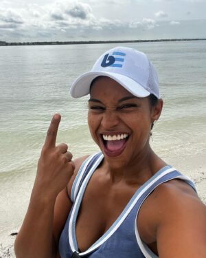 Mika Kleinschmidt Instagram - Prepping for race day tomorrow! I love to visit the site and start envisioning the perfect race. Definitely have to be prepared for anything but it always helps to dial-in and focus before the race. Paddles up!🥇❤️ #outriggercanoe #racetime #clearwaterclassic #givemestrength
@bemayfieldfoundation