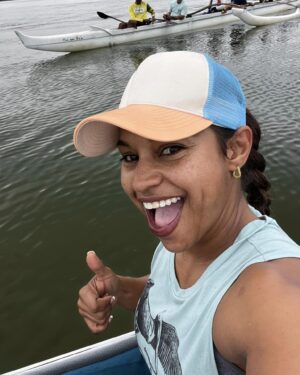 Mika Kleinschmidt Instagram - Wonderful weekend filled with lots of laughter. Besties spoiled me with an early birthday celebration, enjoyed a beautiful paddle with lots of dolphins, and Jade my 15-year-old protégé learned to make arroz con gandules. Life is good🥰