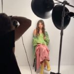 Miku Martineau Instagram - some more bts 😌🤍 Photographer: Chris Nicholls Hair: Kristen Klontz Makeup: Simone Otis Stylist: Corey Ng