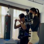 Miku Martineau Instagram - manifesting an action role 😏 @flow #actor #kickboxing #muaythai #stuntwork