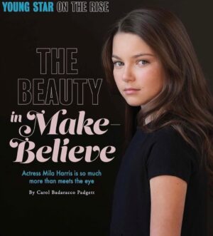 Mila Harris Instagram - 🌈There's beauty in make-believe, you just have to use it for REAL good. 🥰 Grab your copy of the magazine today and find out why I do what I do! 😘 @1milaharris @georgiahollywoodreview #covergirl #actor #storyteller #artist #talent #actorslife #make #believe #beauty #empathy #better #world #share #community #support #grow #love #care #uplift #together #feelings #understanding #communication #change #perspective photo by @tracybosworthpage