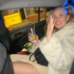 Millie Taylforth Instagram – Back to some good ol’ London madness ft. Izzy getting us pulled over by the police for hanging out of a window 🙏🏼