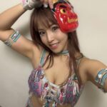 Mina Shirakawa Instagram - インスタに自撮りの写真をあげるのは好きじゃないんだけど、せっかくなので貼っておきます....👹あとで、豆まき動画もあげるね。近くに赤鬼がいたもので😜 #MinaShirakawa #prowrestling #節分の日 #STARDOM
