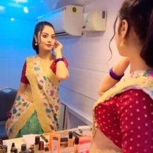 Minakshi Jaiswal Instagram - Bts 💖  #bts #ramojifilmcity🎬 #actress #Minakshijaiswal #Mumbai