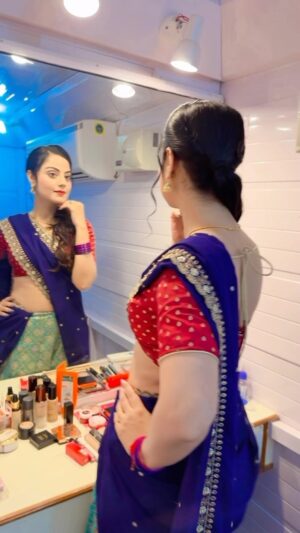 Minakshi Jaiswal Instagram - 💙❤️💙❤️ #ramojifilmcity #actress #Minakshijaiswal #hyderabad #Mumbai
