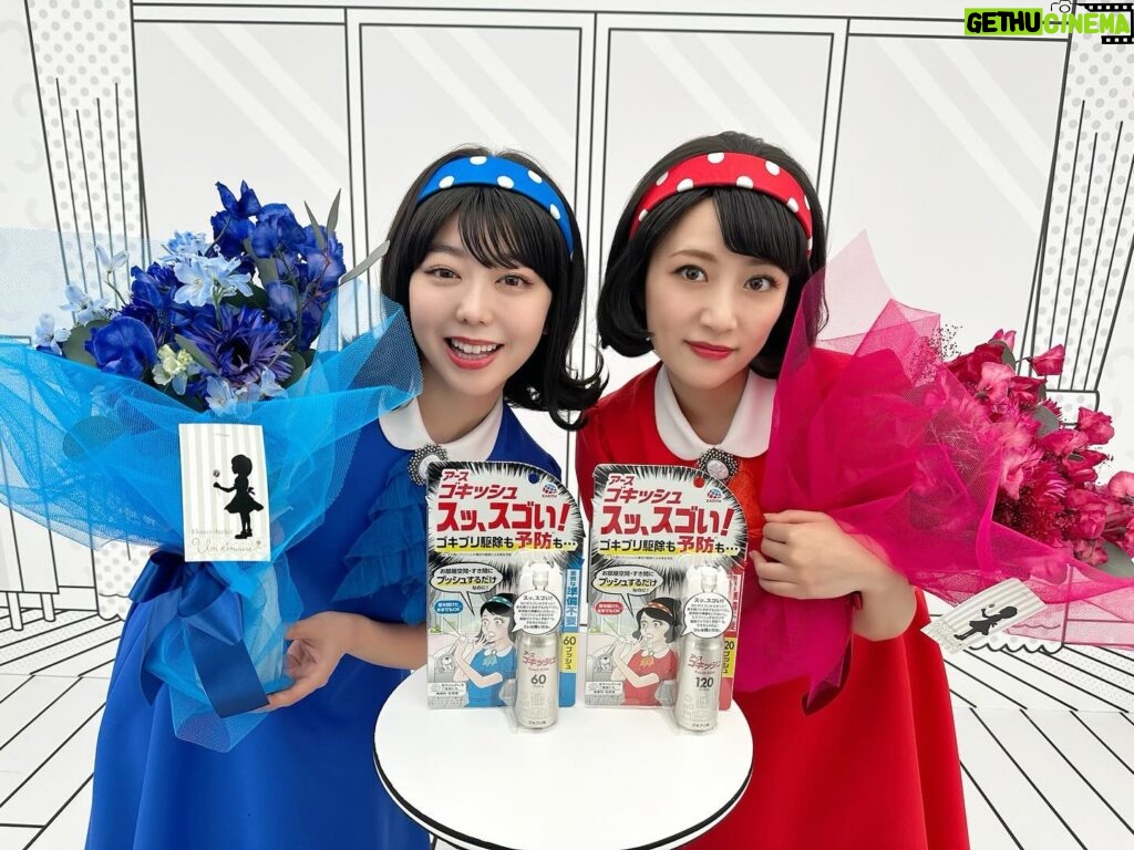 Minami Takahashi Instagram - なんとみぃちゃんと二人で出演するアース製薬さんの新CMが今日からオンエア開始となりますー🤗✨ 実は二人でCM出演するのは初なんです！ 私たちもびっくりしたスゴい商品とキャラ設定についてはアース公式サイトをご覧ください✨ https://www.earth.jp/gokish/ #アース製薬 #ゴキッシュ #PR