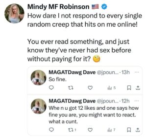 Mindy Robinson Instagram - There's a restraining order in the making....