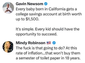 Mindy Robinson Instagram - Not that they're actually learning anything in these communist indoctrination camps other than how to hate themselves and make up 58 genders to feel special anyway ....they're better off learning a trade or starting a business.