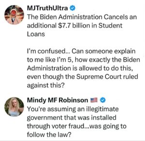 Mindy Robinson Instagram - It's called "looting the treasury" ...and it's what corrupt politicians do right before they know a country is about to purposefully be collapsed.