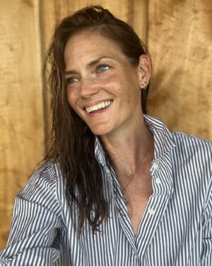 Mini Anden Instagram - Summer feels ☀️ #wethair #freckles & #stripes