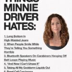 Minnie Driver Instagram – @dreambabypress asked @driverminnie for a list of 10 things she loves and 10 things she hates.

Minnie Driver is an actor, musician and author who lives by the sea.