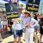 Minnie Driver Instagram – Me and Stults hit the picket line in support of our union and the Writers Guild Of America. Such a huge inflection point in our industry, really good to meet and chat with a few people who’ve been walking the lines since day 1.  #sagaftra strong  #wgastrong @geoffmstults
