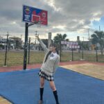 Mirai Yokoda Instagram - 撮影で久々の制服だし極薄メイク🩵🩵