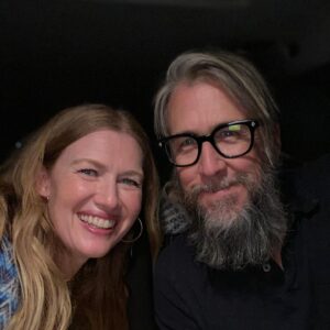 Mireille Enos Instagram - Date Night with #AlanRuck ! At the Vineland Drive-In for the premiere of  The Lie! So excited 😍 #theliemovie #amazonprime