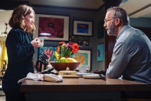 Mireille Enos Instagram - We’ve started Straight Man. 😊Here’s first glimpse of Mr. and Mrs. Devereaux… @therealbobodenkirk #amc