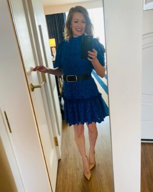 Mireille Enos Instagram - Stepping out for SXSW PRESS!!! #LuckyHank #AMC_TV #AMCPlus @jeanannwilliams