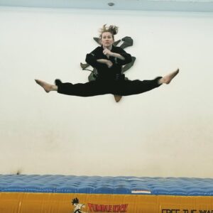 Mireille Enos Instagram - Find something you love doing and do it. Happy body, happy mind, happy heart  #ilovetaekwondo