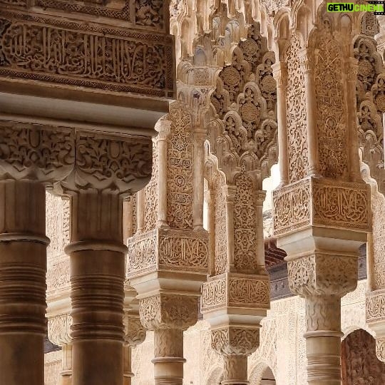 Miriam Giovanelli Instagram - Concebida como un gran libro, la Alhambra se convierte en un palacio-poema gracias al trabajo sobre la palabra y la caligrafía. Qué pasada 🥲