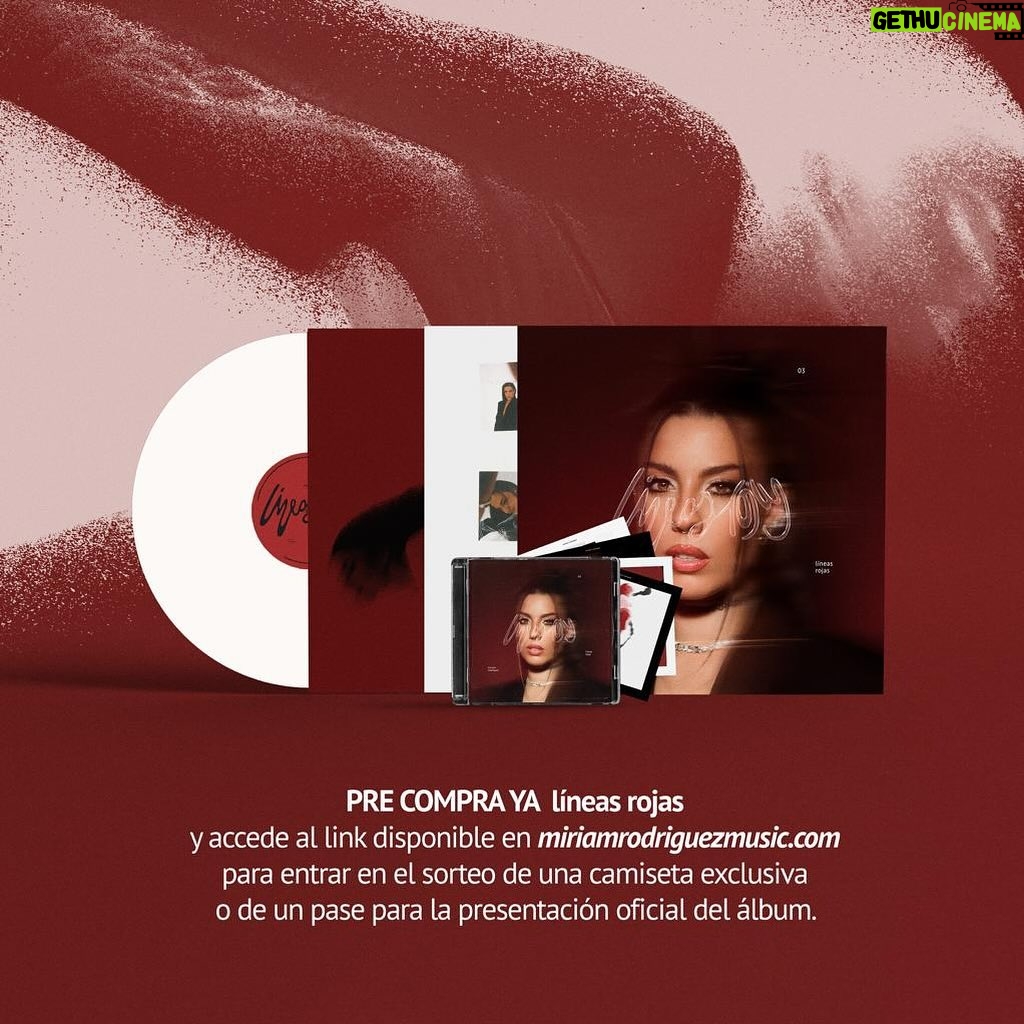 Miriam Rodríguez Instagram - HOLIIIIII♦️sorrrrrrrpresa 🚨HAZ TU PRE COMPRA DEL CD O VINILO de “líneas rojas” Y PODRÁS ACCEDER AL LINK DEL SORTEO (disponible en miriamrodriguezmusic.com) PARA GANAR UN PASE PARA LA PRESENTACIÓN OFICIAL DEL ÁLBUM O ESTA CAMISETA EXCLUSIVA CHULIIIIISIMA (que SOLAMENTE la podréis conseguir participando en este sorteo) ♦️🫂 os quieeeeeeeero NOQUEDANADAAAAAAAAA :)