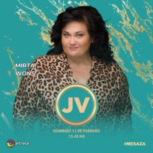 Mirta Wons Instagram - #AlmorzandoConJuana llega con una nueva #Mesaza edición Mar Del Plata 😎

Nuestra primer invitada confirmada es la actriz argentina @mirtawons6 💫

¡No te la pierdas! Domingo 11 de febrero a las 13.45hs por @eltrecetv 📺 

#JuanaEnMDQ