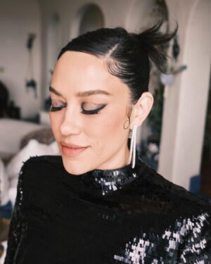 Mishel Prada Instagram - Thank you @johnwickmovie @lionsgate for having me. The rumors are true, John Wick 4 is going to be the best one yet! Wow wow wow 🤩 I’m beyond thrilled I get to be part of the John Wick universe. 

Cannot wait for you all to check into the Continental Hotel with us later this year on @peacock 

So grateful to this incredible team that made sure I was glowed, laughing and ready for a night out in the town.  You made me feel like dream 💋

Also, obsessed with this dress from @gennyofficial thank you for making sustainable fashion.