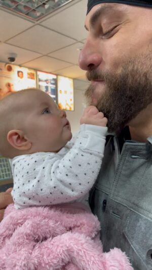 Missy Peregrym Instagram - NO ONE touches OA’s beard… except…