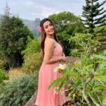 Mokksha Instagram - Being the Cinderella of my own wonderland 👗🥰🤲🏻 Captured by @frosh.ambitious Makeup n hair by @bercy_alex #mokksha #born #queen #kodaikanal #love #hills #nature #lover #tamil #film #shoot #time
