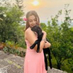 Mokksha Instagram - Being the Cinderella of my own wonderland 👗🥰🤲🏻 Captured by @frosh.ambitious Makeup n hair by @bercy_alex #mokksha #born #queen #kodaikanal #love #hills #nature #lover #tamil #film #shoot #time