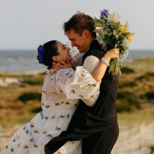 Molly Ephraim Instagram - ✨LIFE!✨

on 9/12/21 i married the most spectacularly beautiful person in front of our family. we feel grateful, joyful, and excited— we can’t wait to meet our newest addition & welcome our daughter this november! 🐛

🐚our dream rings were made by friends and rhode islanders [like the groom!] @rformstudio, and we also wore their amazing teardrop jewelry on the big day; we’re so grateful for their artistry and friendship! 🌼

🌸& our guests received “rainbow adhesion” vases from fantastic philly-based [like the bride!] ceramics company @feltandfat as a token of our appreciation for their support.

🥂