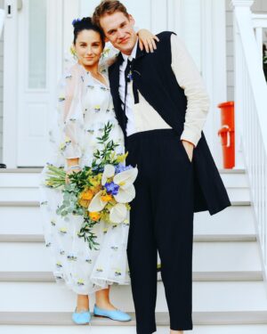 Molly Ephraim Instagram - one year down, a zillion to go. 💕tonight’s plan: finish a bottle of champagne together and read “brown bear, brown bear, what do you see?” six times in a row 🍼🍾
