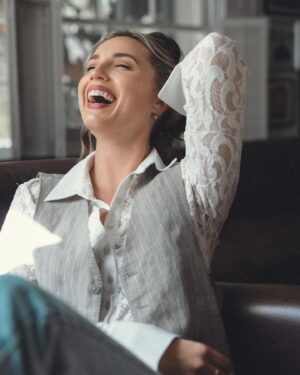 Molly McCook Instagram - a big belly laugh a day will keep the existential dread away !
Shot by @zcassar 
Styled by @mulsymouse 
Assisted by @zackcloudhall