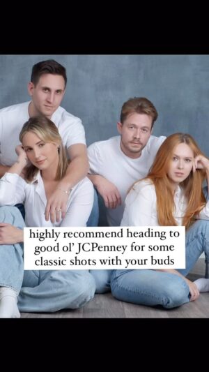 Molly McCook Instagram - Will frame these, wrap them up, & force everyone we know to hang them in their homes so they can be properly appreciated. 
Enjoy! 🧀📸

#jcpenney 
#portrait 
#sitcom 
#friends 
#seinfeld