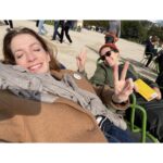 Molly Bernard Instagram - chronicles of second trimester fatigue in a cute coat in Paris
