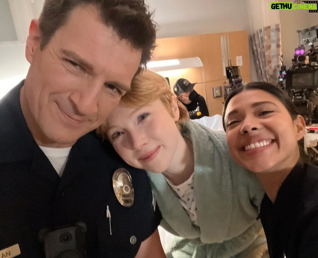 Molly C. Quinn Instagram - It was a joy to play Ashley again on @therookieabc I love working with @nathanfillion and making new friends like @lissethchavez A sweet, funny and talented cast&crew. My many thanks for having me back ❤ You can watch the episode, Death Notice, on Hulu!