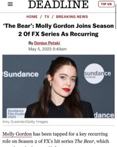 Molly Gordon Instagram - Very grateful for @chrisstorer @joannacalo @joshsr @mattymatheson @cooperwehde @courtney__storer 🐻