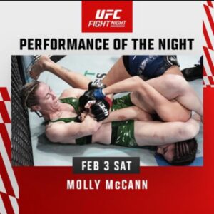 Molly McCann Instagram - That performance by @meatballmolly put the division on notice. So happy for you young lady 😊. #futurechamp #ufcvegas85