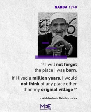 Mona Eltahawy Instagram - I interviewed a 100-year-old Palestinian man 26 years ago this week when I went to Fawwar Refugee Camp in Nablus to report on the 50th anniversary of the Nakba. He was the embodiment of what Palestinians mean when they say “Existence is resistance.”

He was 12 years old when the Ottoman Empire ended, 50 years old when he was forced out of his home in 1948, and had been living in a refugee camp for 50 years.

When I met him in 1998, his great grandchildren helped me interview him because he had difficulty hearing. He was a living memorial to Palestinian existence in the face of Israeli brutality, ethnic cleansing, and occupation. I have been thinking of him often—100 years old!—as the numbers of children, babies even, murdered by Israel’s genocide continue to rise. 

Read these testimonies of Palestinian elders of the Nakba. And know that this is what Israel’s genocide aims to erase: Palestinian existence. 

Repost from @middleeasteye
•
Over the years Middle East Eye has spoken to Palestinians who lived through the Nakba, in which some 800,000 Palestinians were forcibly displaced from their homes in 1948.

Here’s what a few of them have had to say 🇵🇸👉

#Nakba #PalestinianNakba #1948 #15May
