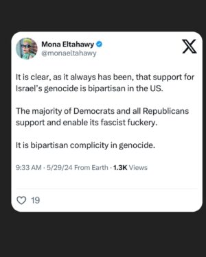 Mona Eltahawy Instagram - Because there never was a fucking red line. 

It’s been carte blanche and a green light all along: