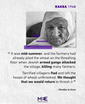 Mona Eltahawy Instagram - I interviewed a 100-year-old Palestinian man 26 years ago this week when I went to Fawwar Refugee Camp in Nablus to report on the 50th anniversary of the Nakba. He was the embodiment of what Palestinians mean when they say “Existence is resistance.”

He was 12 years old when the Ottoman Empire ended, 50 years old when he was forced out of his home in 1948, and had been living in a refugee camp for 50 years.

When I met him in 1998, his great grandchildren helped me interview him because he had difficulty hearing. He was a living memorial to Palestinian existence in the face of Israeli brutality, ethnic cleansing, and occupation. I have been thinking of him often—100 years old!—as the numbers of children, babies even, murdered by Israel’s genocide continue to rise. 

Read these testimonies of Palestinian elders of the Nakba. And know that this is what Israel’s genocide aims to erase: Palestinian existence. 

Repost from @middleeasteye
•
Over the years Middle East Eye has spoken to Palestinians who lived through the Nakba, in which some 800,000 Palestinians were forcibly displaced from their homes in 1948.

Here’s what a few of them have had to say 🇵🇸👉

#Nakba #PalestinianNakba #1948 #15May