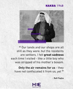 Mona Eltahawy Instagram - I interviewed a 100-year-old Palestinian man 26 years ago this week when I went to Fawwar Refugee Camp in Nablus to report on the 50th anniversary of the Nakba. He was the embodiment of what Palestinians mean when they say “Existence is resistance.”

He was 12 years old when the Ottoman Empire ended, 50 years old when he was forced out of his home in 1948, and had been living in a refugee camp for 50 years.

When I met him in 1998, his great grandchildren helped me interview him because he had difficulty hearing. He was a living memorial to Palestinian existence in the face of Israeli brutality, ethnic cleansing, and occupation. I have been thinking of him often—100 years old!—as the numbers of children, babies even, murdered by Israel’s genocide continue to rise. 

Read these testimonies of Palestinian elders of the Nakba. And know that this is what Israel’s genocide aims to erase: Palestinian existence. 

Repost from @middleeasteye
•
Over the years Middle East Eye has spoken to Palestinians who lived through the Nakba, in which some 800,000 Palestinians were forcibly displaced from their homes in 1948.

Here’s what a few of them have had to say 🇵🇸👉

#Nakba #PalestinianNakba #1948 #15May