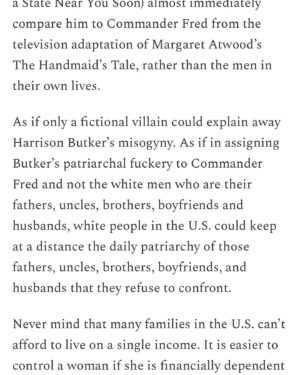 Mona Eltahawy Instagram - New essay: Who but a white Christian man could tell a class of graduating women in 2024 that they were probably most excited about becoming mothers and wives, only to have other white people in the United States (of White Supremacist Patriarchy) act shocked?

Who do you think has been voting for the politicians and judges who are systematically stripping women of autonomy in the United States of Post-Roe v Wade to ensure that they become mothers and wives?

“I think it is you, the women, who have had the most diabolical lies told to you,” Harrison Butker, the kicker for Super Bowl Champion the Kansas City Chiefs, had the fucking nerve to say in his commencement speech at Benedictine College, a private Catholic liberal arts school in Atchison, Kansas. “Some of you may go on to lead successful careers in the world, but I would venture to guess that the majority of you are most excited about your marriage and the children you will bring into this world.”

So successful has white supremacist patriarchy been at convincing white women especially that they’re lucky to live in the U.S. and not Saudi Arabia or Iran, that so many white women did not pay enough attention to the theocracy that white supremacy was building right here at home. It was being built by white men who look like their fathers, brothers, husbands, and sons, not the scary brown Muslim men with beards, right? It was being built by the white men with beards like Harrison Butker. But white Christian men are considered the default and norm and not scary in the U.S, right?

Subscribe to FEMINIST GIANT and get my essays delivered to your inbox. It’s free! Pay if you can to help keep it free

https://www.feministgiant.com

Link in my bio and stories 

https://www.feministgiant.com/p/essay-if-harrison-butker-was-a-muslim