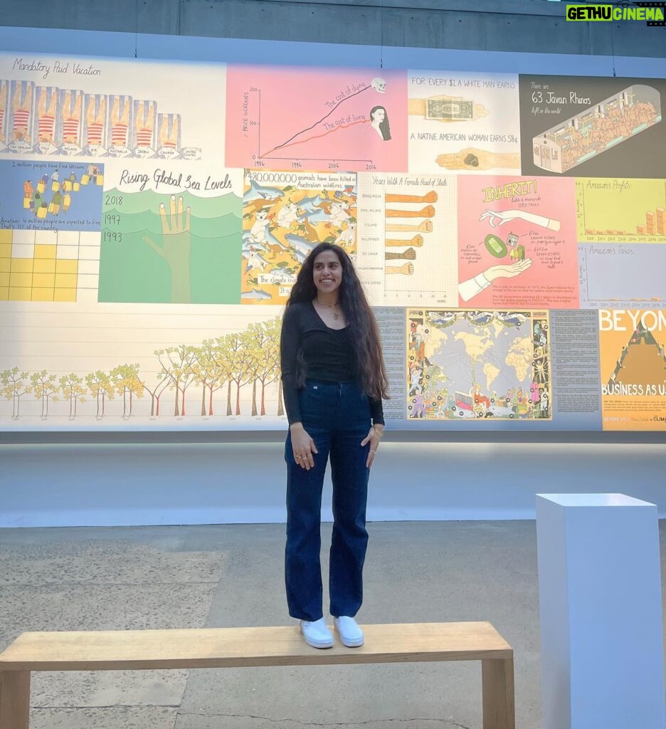 Mona Chalabi Instagram - A little bit of exhibitionism this summer in Sydney thanks to @semipermanent. I got to work with so many kind, creative people this year. It made me a better person (hopefully).