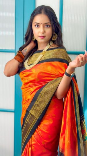Monalisa Bagal Instagram - #MaharashtrachiHasyajatra #Raavrambha 🧡

Styling-Outfit : @aditya_dudkekar @labelbymanjushakunjir 
Beautiful Jwellery : @monali.gulhane 

#रावरंभा_२६मे_२०२३ #marathimulgi #traditionallook #saree #reels #film #promotion #mhj #sonymarathi #raavrambha26may #look #sareelook