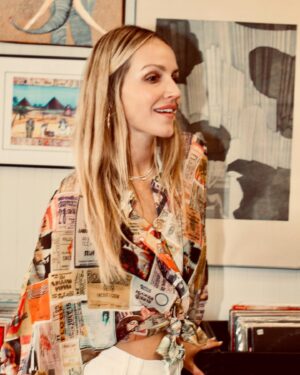 Monet Mazur Instagram - What are you listening to this summer??? 🍒🎶 
Drop tunes here/ I’ll make you a new playlist. Back in my record era kiss kiss, byeeeee. 😙✌🏽