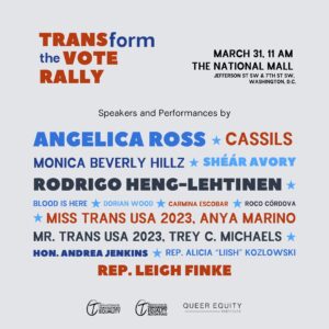 Monica Beverly Hillz Instagram - Come on out for Trans Day of Visibility! We have an incredible lineup of speakers, performers, and activists that we can’t wait  to share with you 💓 THE @monicabhillz will be appearing at both our National Mall event AND our evening gala   all-trans drag showcase at @hookhall_dc. You don’t want to miss it! 

We’re also thrilled to be working with @transusaofficial, whose titleholders go far beyond traditional pageantry. These stars are changemakers fighting for gender justice   trans rights across the country. ✨

Learn more at the links in our bio! We can’t wait to see you 😍