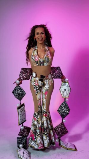 Monica Beverly Hillz Instagram - You know I’m gonna bring it to you every video! The fashion hunnie has been on another level this time. Special shout out to my amazing designer @WhitneyManney for designing some of the most iconic looks, including the official “Not a Soul Can Clock” look!

You can also get your own MBH merch, designed by @WhitneyManney by visiting whitneymanney.com and visiting the Transformations table at @transpridekc block party today and us at @nwaequality Trans Fest and Pride at the end of the month!

Reel @jaron.goto 

#notasoulcanclock #nascc #trans #ts #transisbeautiful #thedolls ##girlslikeus #monicabeverlyhillz #tsmadison #corece #neverendingnina #transformations #kctransformations #musicvideo #streaming #spotify #itunes #youtube #tiktok #instagram #whitneymanney #mbh