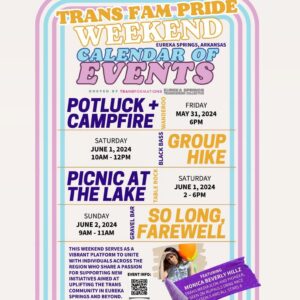 Monica Beverly Hillz Instagram - TRANS FAM PRIDE WEEKEND!

The Transformations Dolls Are Taking the Ozarks by Storm.

Friday, May 31st - Sunday, June 2, 2024

We are excited to announce that we have joined forces with the Eureka Springs Transgender Collective and Wanderoo Lodge, the only trans-owned and operated business in Eureka Springs, Arkansas. Together, we are organizing an inaugural weekend event that we hope will become an annual tradition in the future! @wanderooeureka @estranssupport 

Featuring Monica Beverly Hillz, one of our transmedia icons and pioneers, seen on RuPaul’s Drag Race Season 5 and All Stars 8. @monicabhillz 

This weekend serves as a vibrant platform to unite with individuals across the region who share a passion for supporting new initiatives aimed at uplifting the trans community in Eureka Springs and beyond.

Graphic @_sean_ethan 

#nwa #northwestarkansas #ozarks #theozarks #pride #arkansas #AR #fayetteville #eurekasprings #trans #transgender #transfam #transfamily #transisbeautiful #girlslikeus #queer #lgbtq #monicabeverlyhillz #mbh #drag #protecttranskids #transwoman #transman #transkids #transyouth #enby #nonbinary