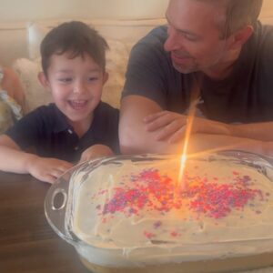 Monica Garcia Instagram - Happy Birthday weekend to this guy. Homemade cake and all. 😉🥰 #40something